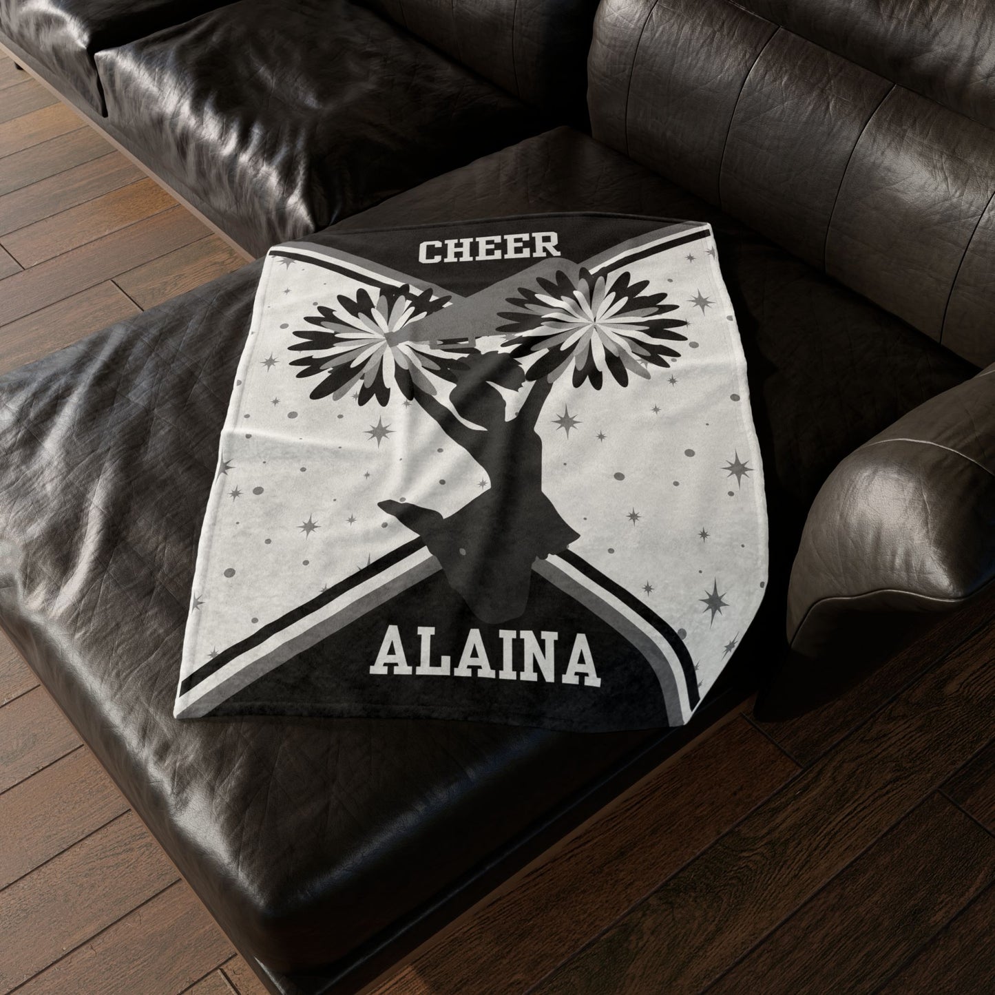 Personalized Cheerleader Blanket