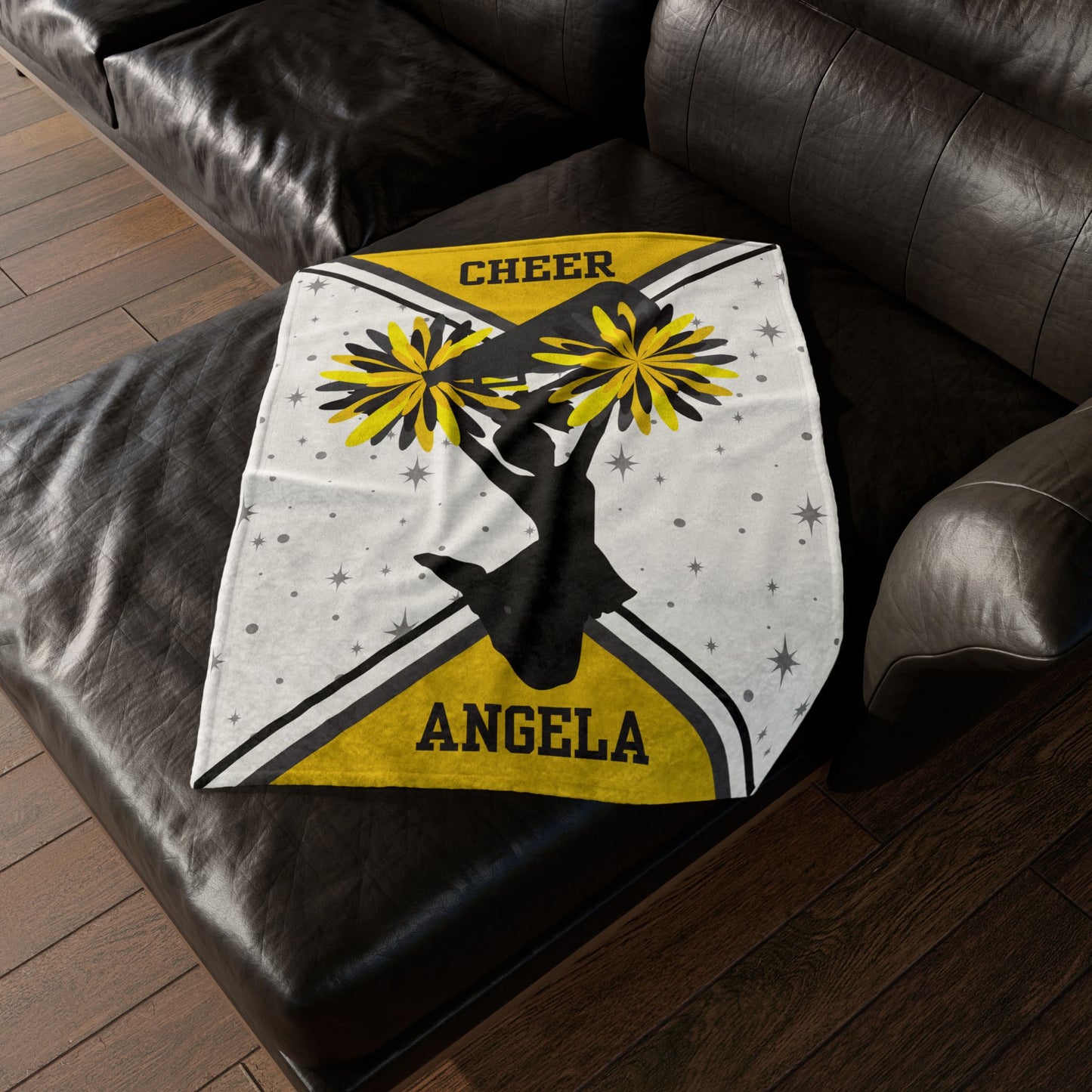 Personalized Cheerleader Blanket