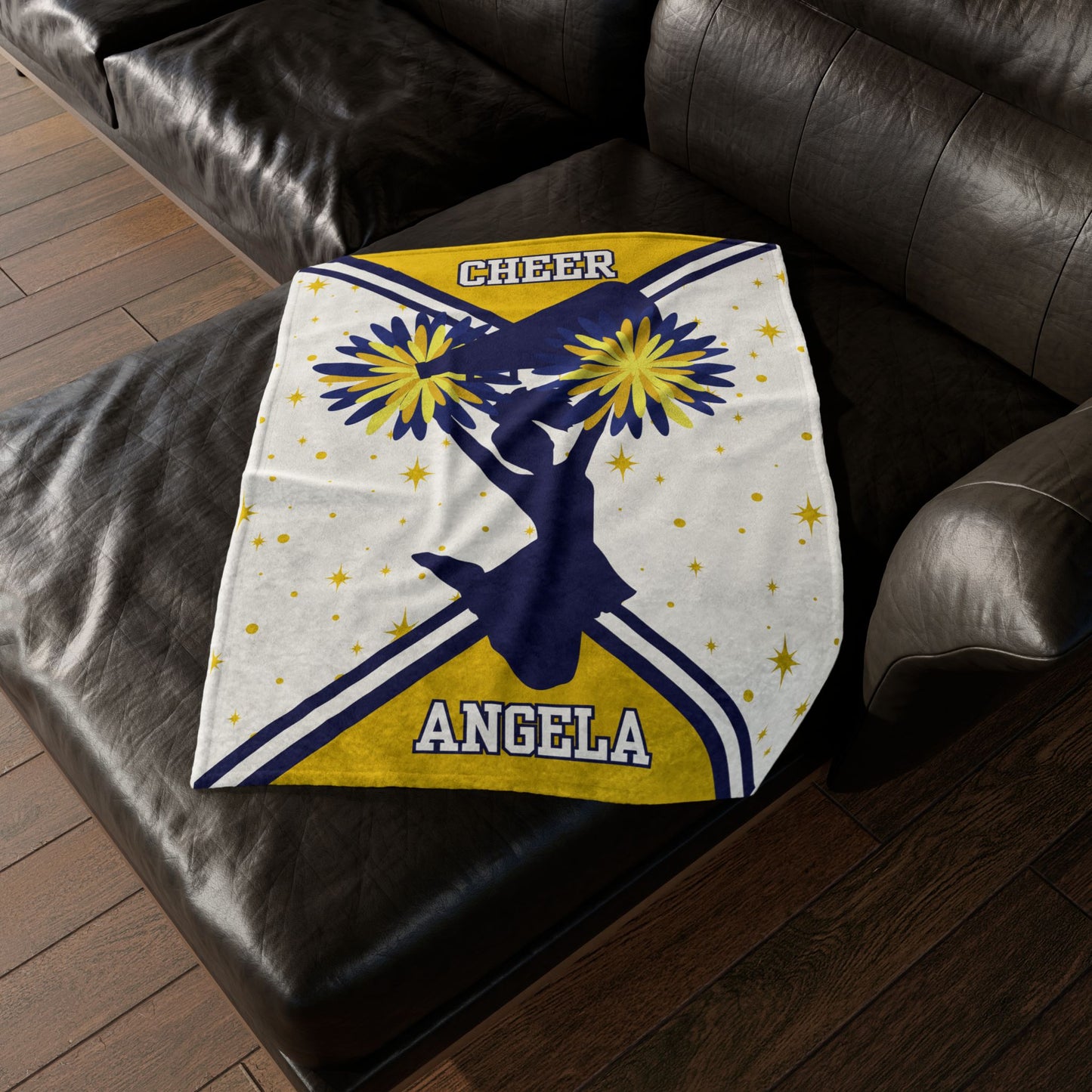 Personalized Cheerleader Blanket