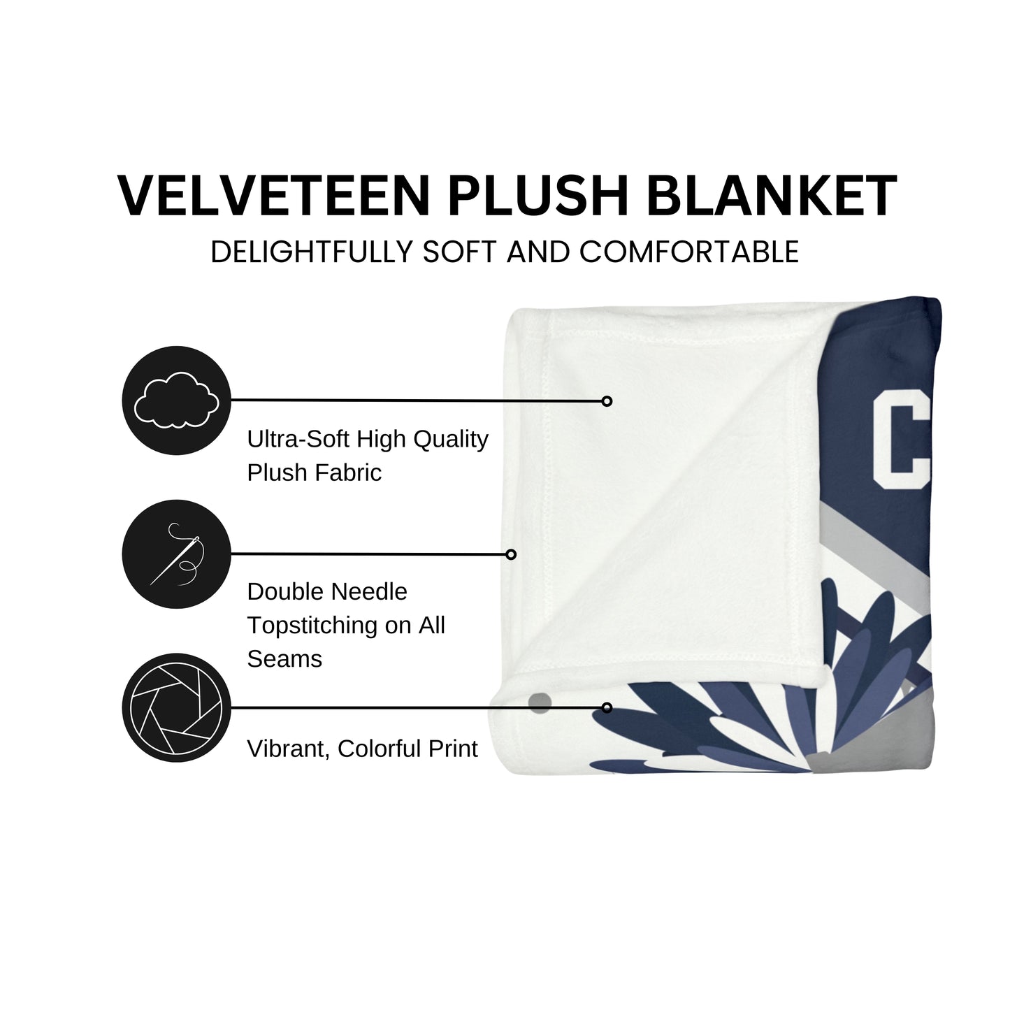 Personalized Cheerleader Blanket