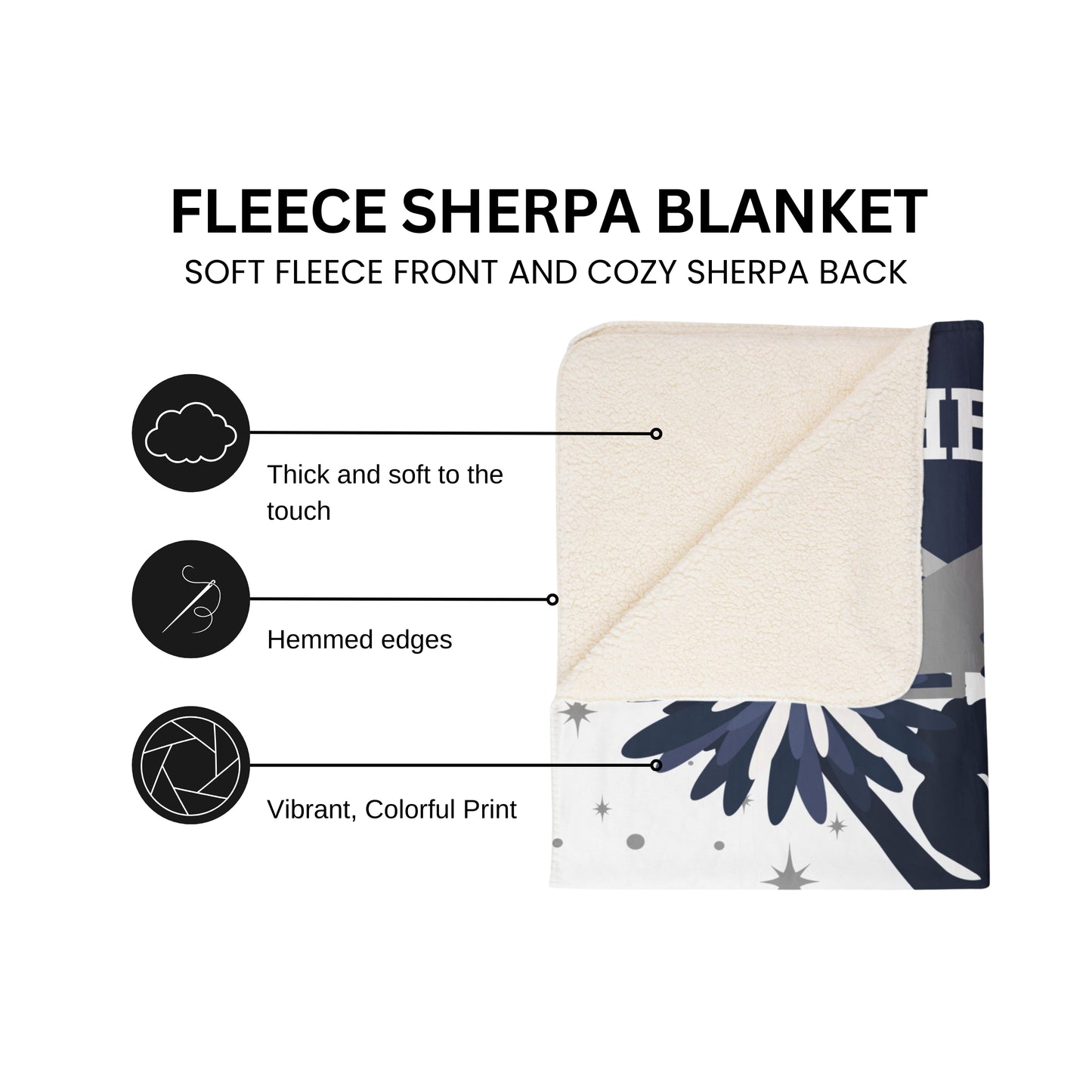 Personalized Cheerleader Blanket