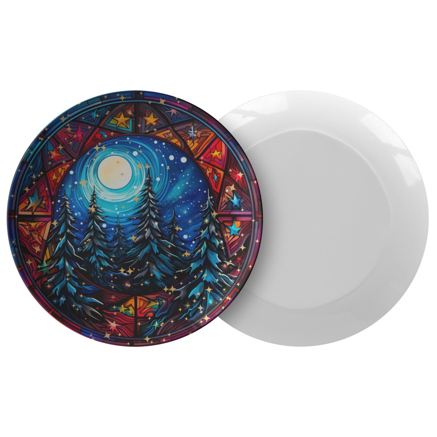 Thermosaf Polymer Plastic Christmas Party Dinner Plate