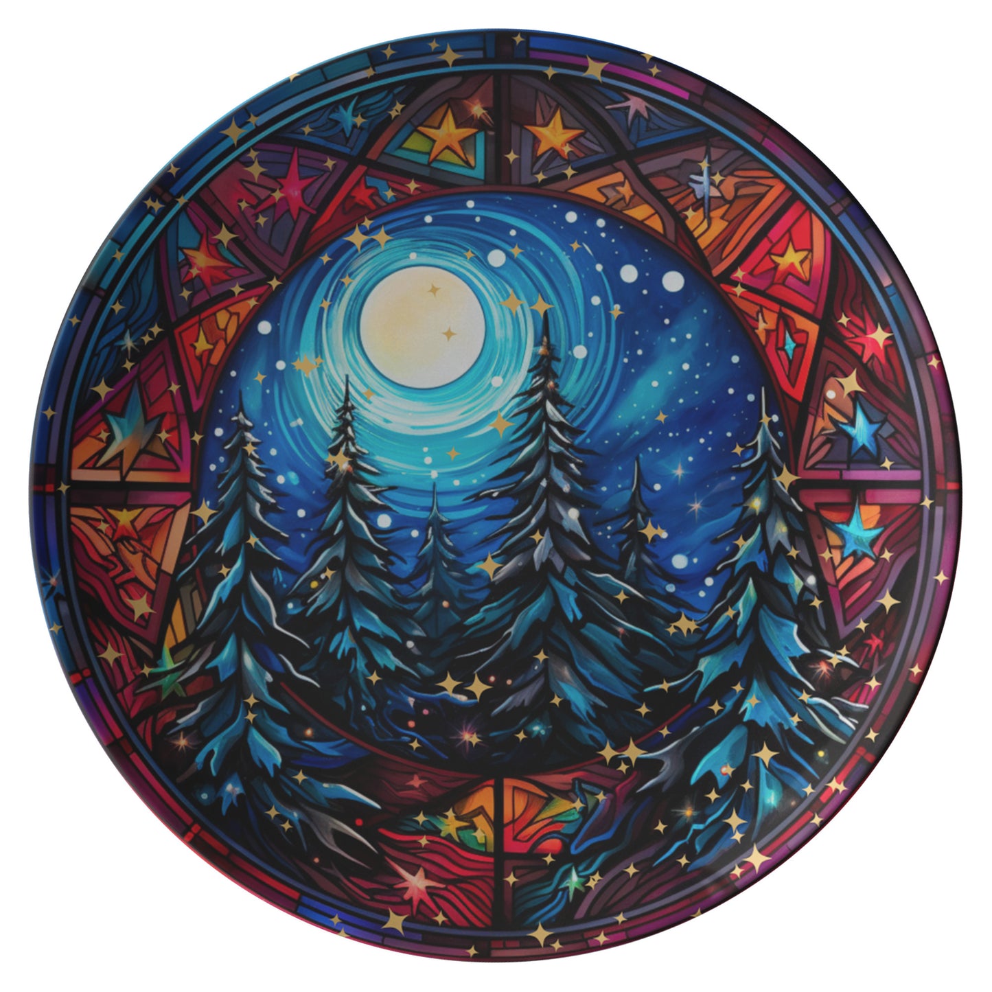 Thermosaf Polymer Plastic Christmas Party Dinner Plate