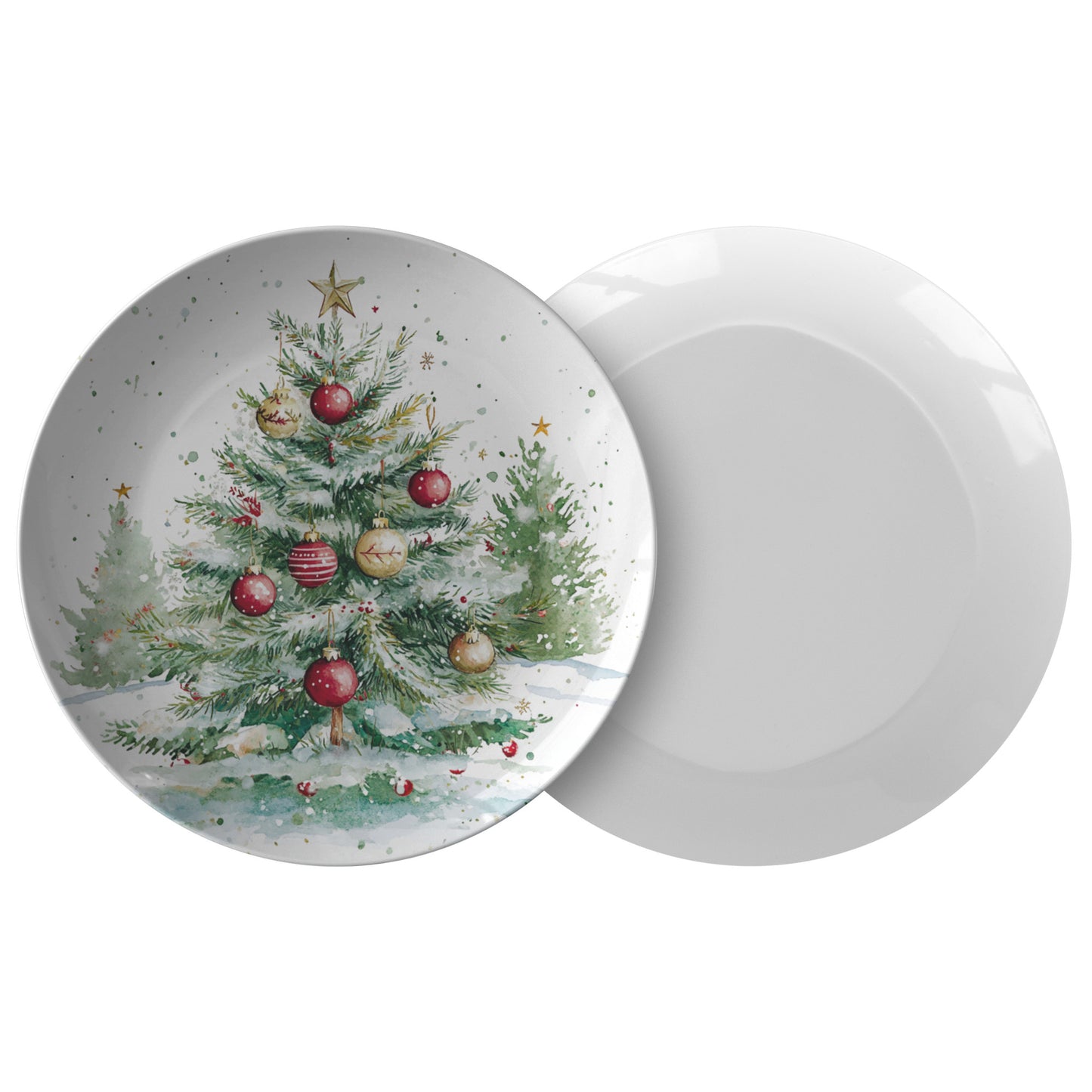 Christmas Tree Plate Holiday Dinnerware