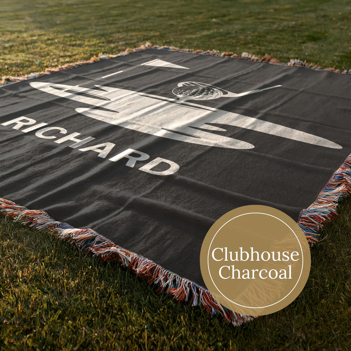 Personalized Woven Golf Blanket