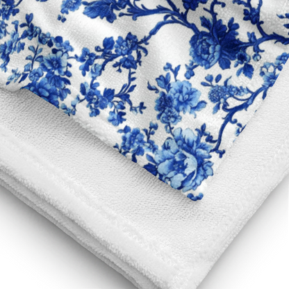 Coquette Chinoiserie Monogram Beach Towel