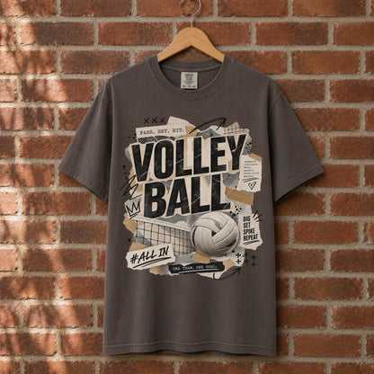 Retro Volleyball Graphic T-Shirt