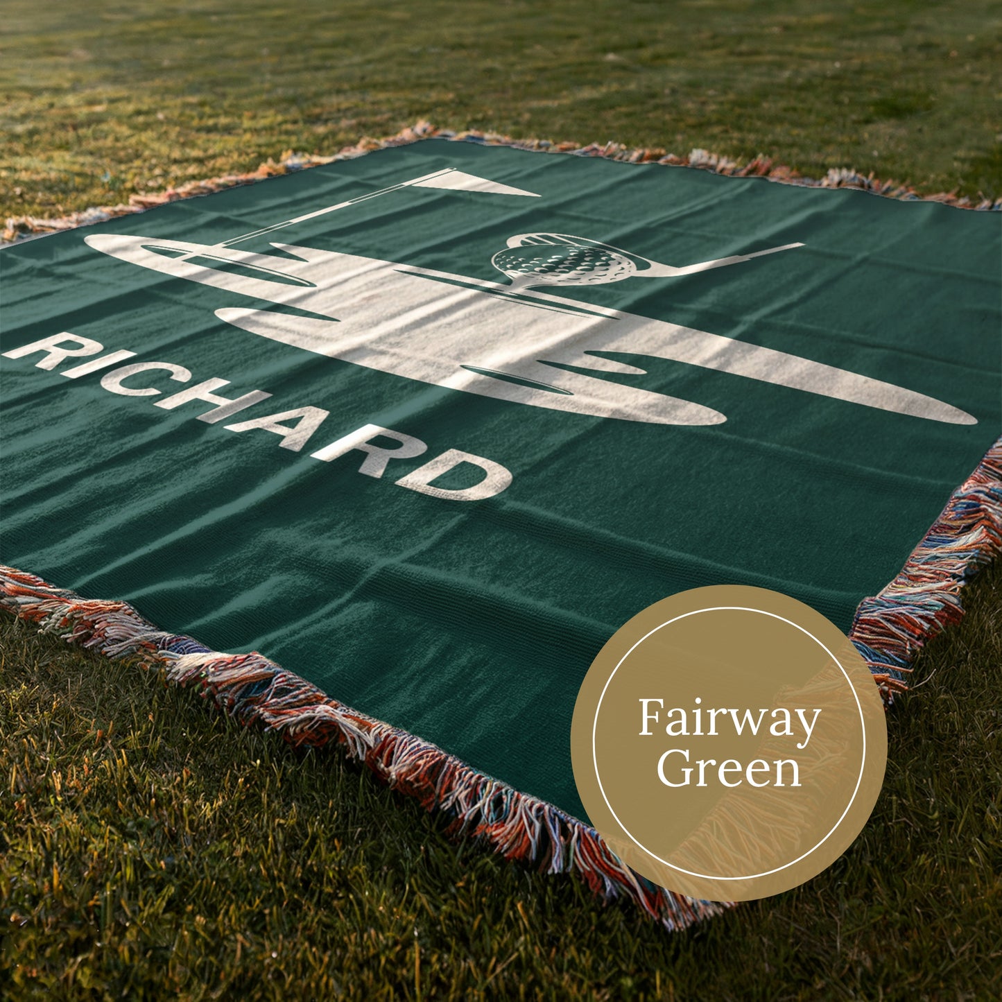Personalized Woven Golf Blanket