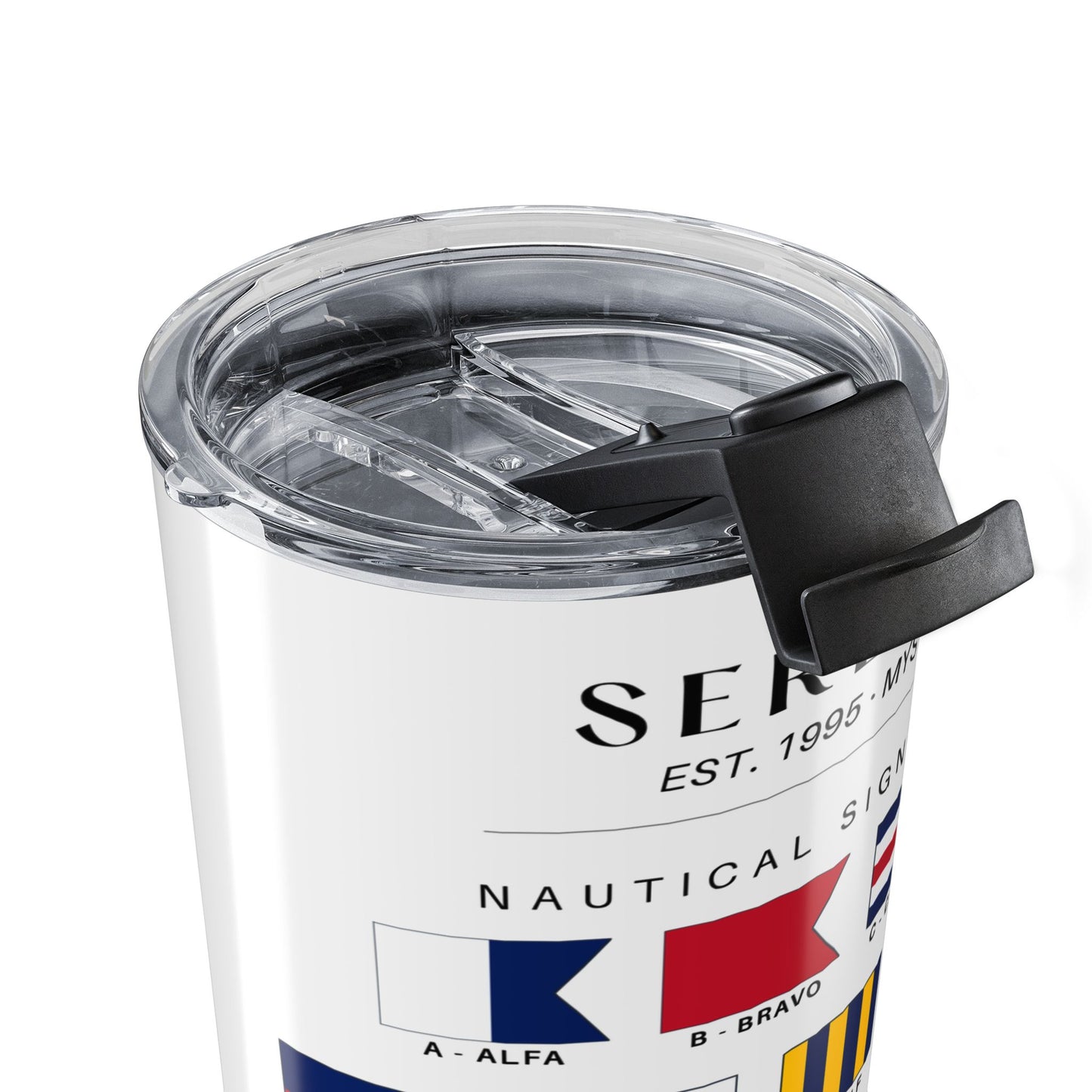 Personalized Nautical Signal Flags 20oz Tumbler