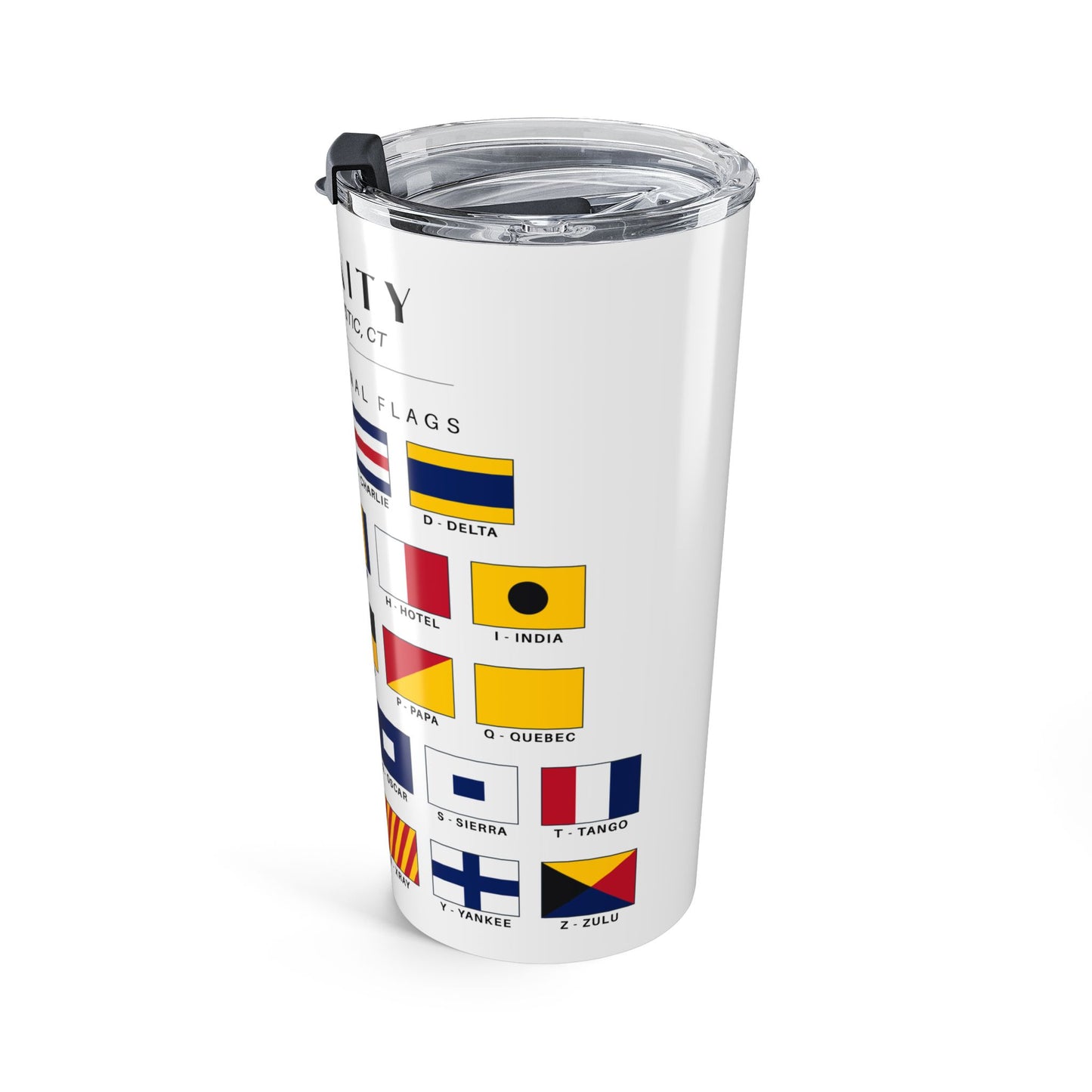 Personalized Nautical Signal Flags 20oz Tumbler