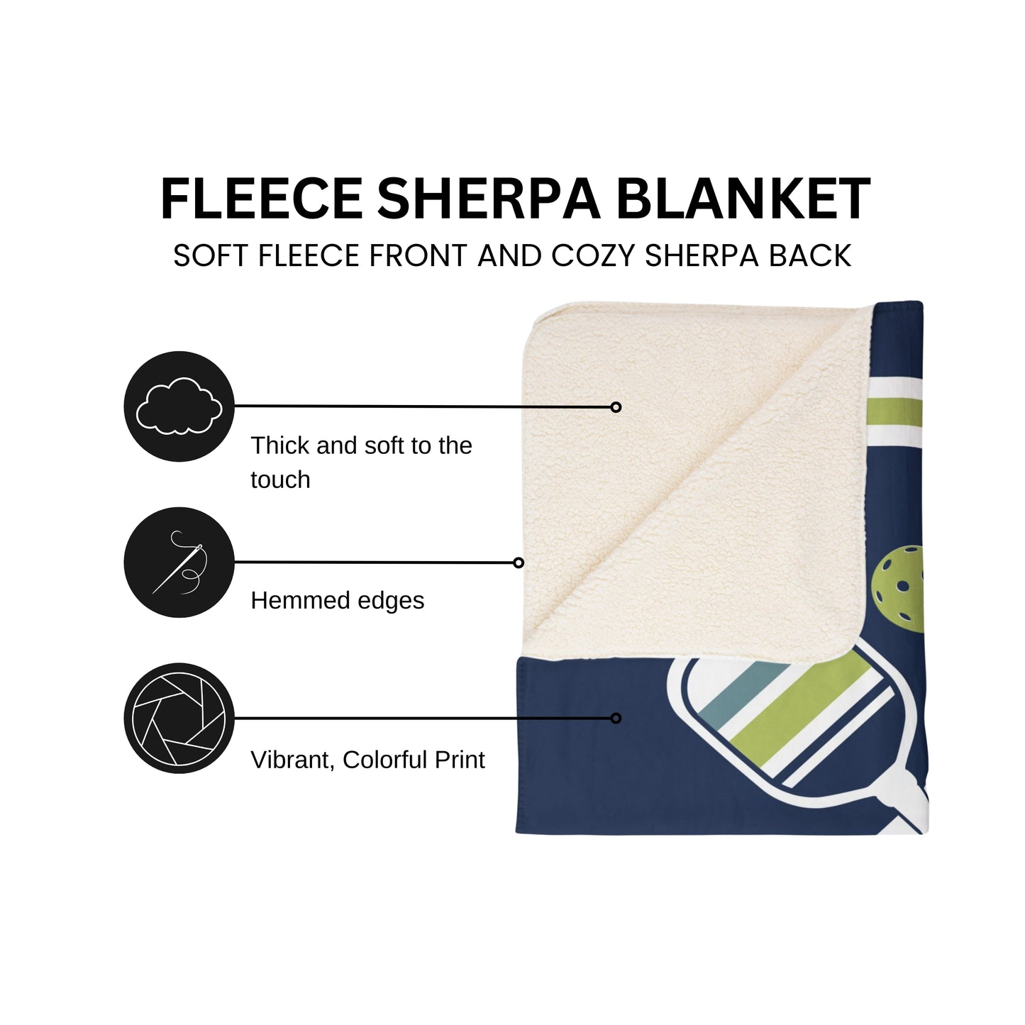 Personalized Pickleball Blanket
