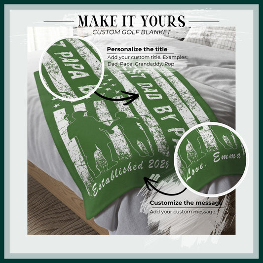 Best by Par Personalized Golf Blanket