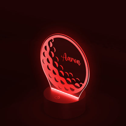 Personalized Golf Gift Golf Ball LED Name Light