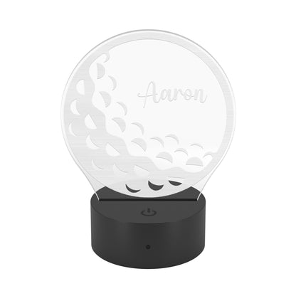 Personalized Golf Gift Golf Ball LED Name Light