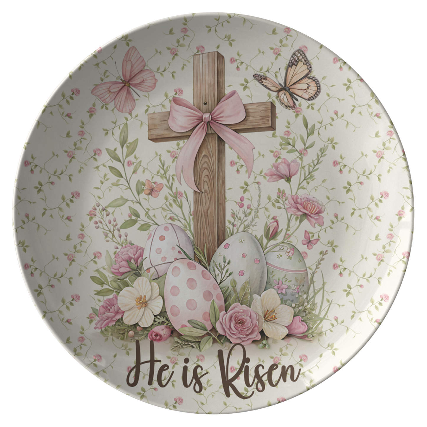 He Is Risen Easter Dinner Plate