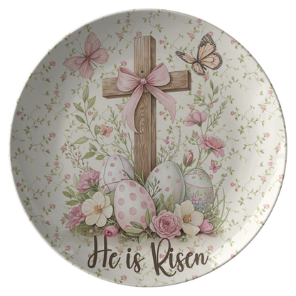 He Is Risen Easter Dinner Plate