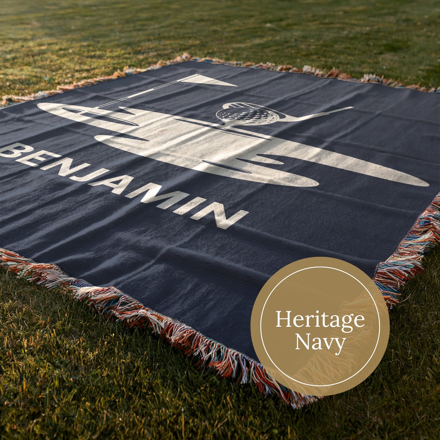 Personalized Woven Golf Blanket