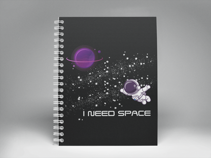 I Need Space Journal Outer Space Diary Galactic Notebook Astronomy Gift Galaxy Space Gifts For Men  Space Theme Motivational Spiral Notebook