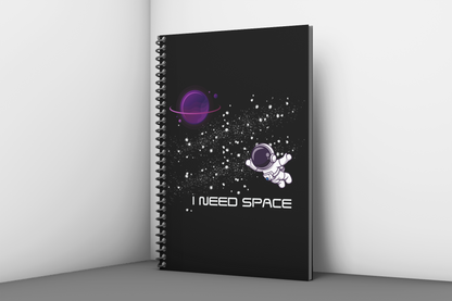 I Need Space Journal Outer Space Diary Galactic Notebook Astronomy Gift Galaxy Space Gifts For Men  Space Theme Motivational Spiral Notebook