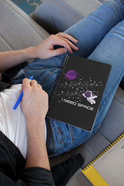 I Need Space Journal Outer Space Diary Galactic Notebook Astronomy Gift Galaxy Space Gifts For Men  Space Theme Motivational Spiral Notebook