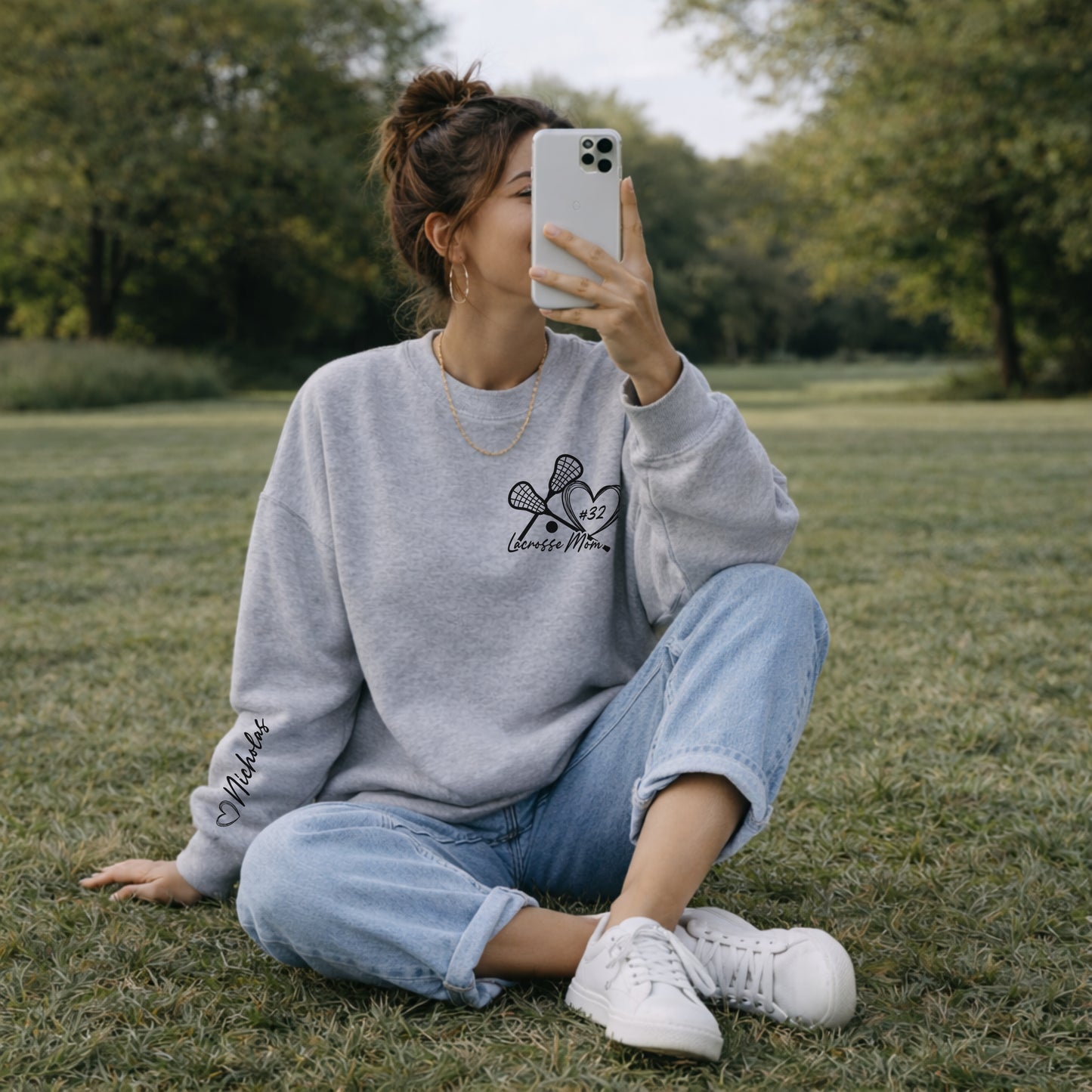 Personalized Lacrosse Sweatshirt