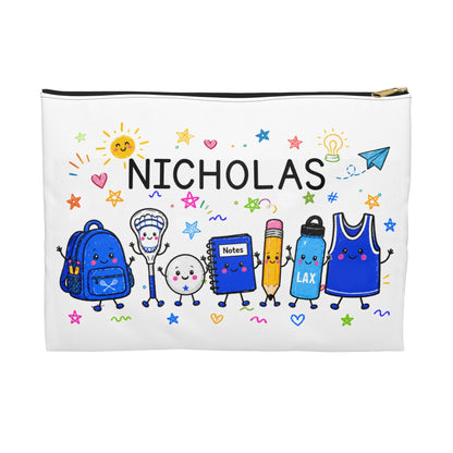 Personalized Lacrosse Pencil Case