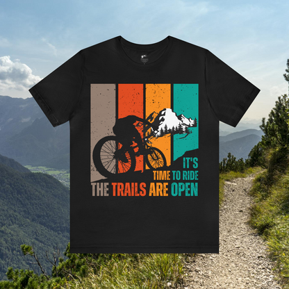Mountain Bike Shirt Cyclist Gift For Him Witty Retro Mountain Bike Gift for Son Cycling T Shirt Trail Riding Tee Gifts For Athletic Men