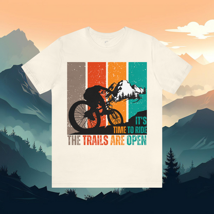 Mountain Bike Shirt Cyclist Gift For Him Witty Retro Mountain Bike Gift for Son Cycling T Shirt Trail Riding Tee Gifts For Athletic Men
