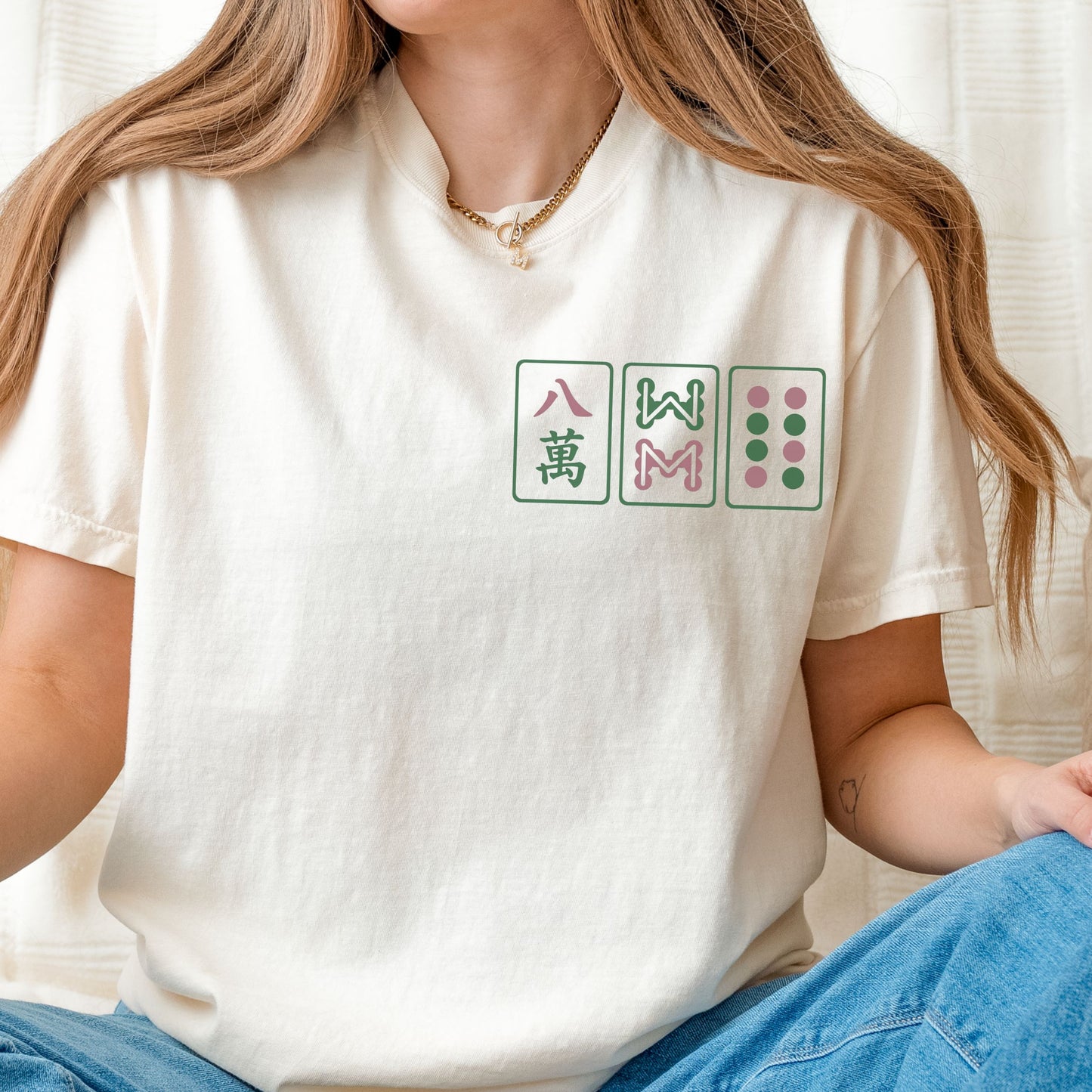 Mahjong Crak, Bam, Dot Tile Shirt