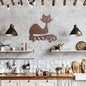 Metal Halloween Cat Wall Art Cat Home Decor