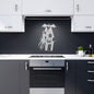 Metal Haunted House Halloween Wall Art Home Decor