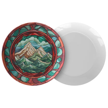 Rustic Fall Mountain Plates Nature Lover Gift