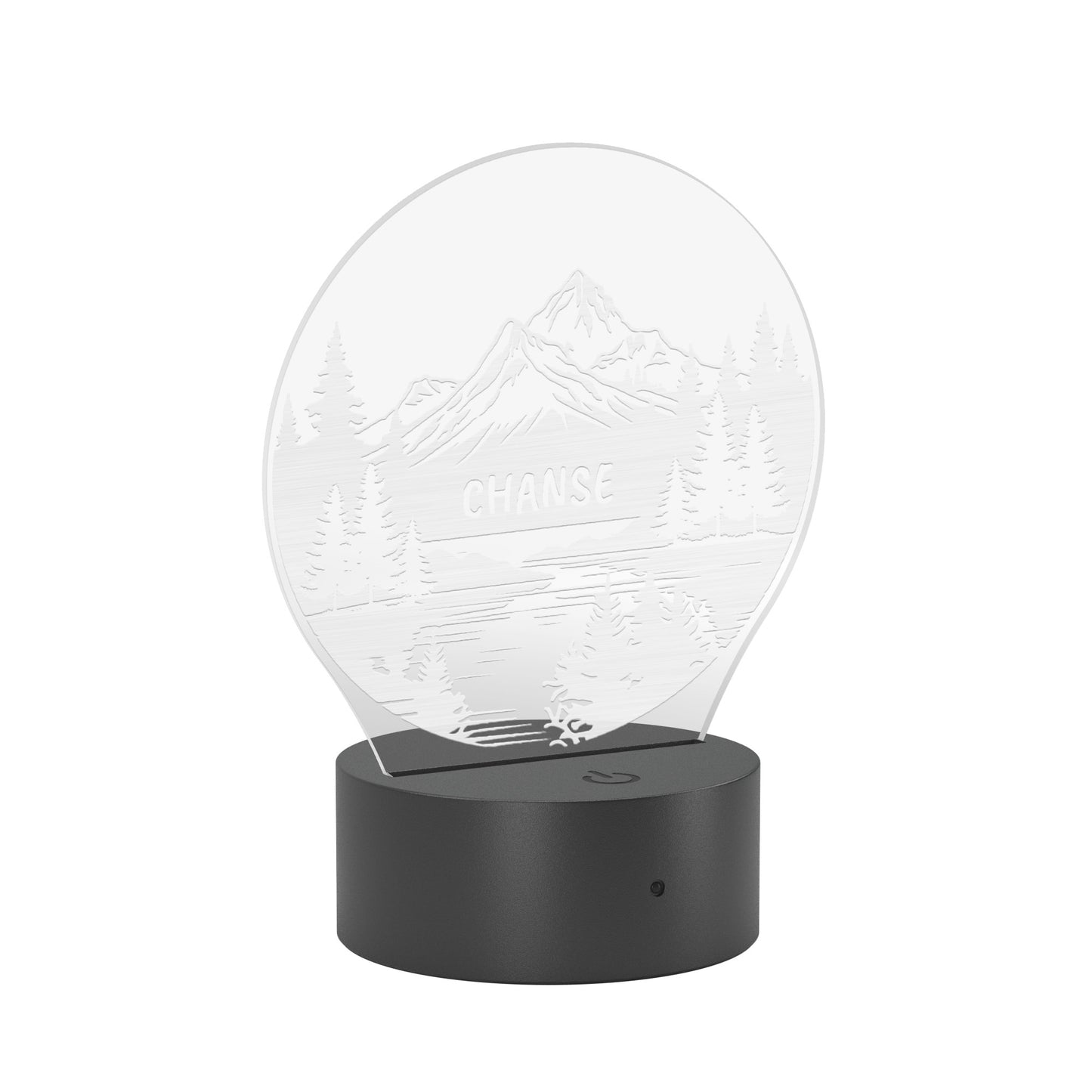 Personalized Mountain Name Light Custom Light Up Mountain Art