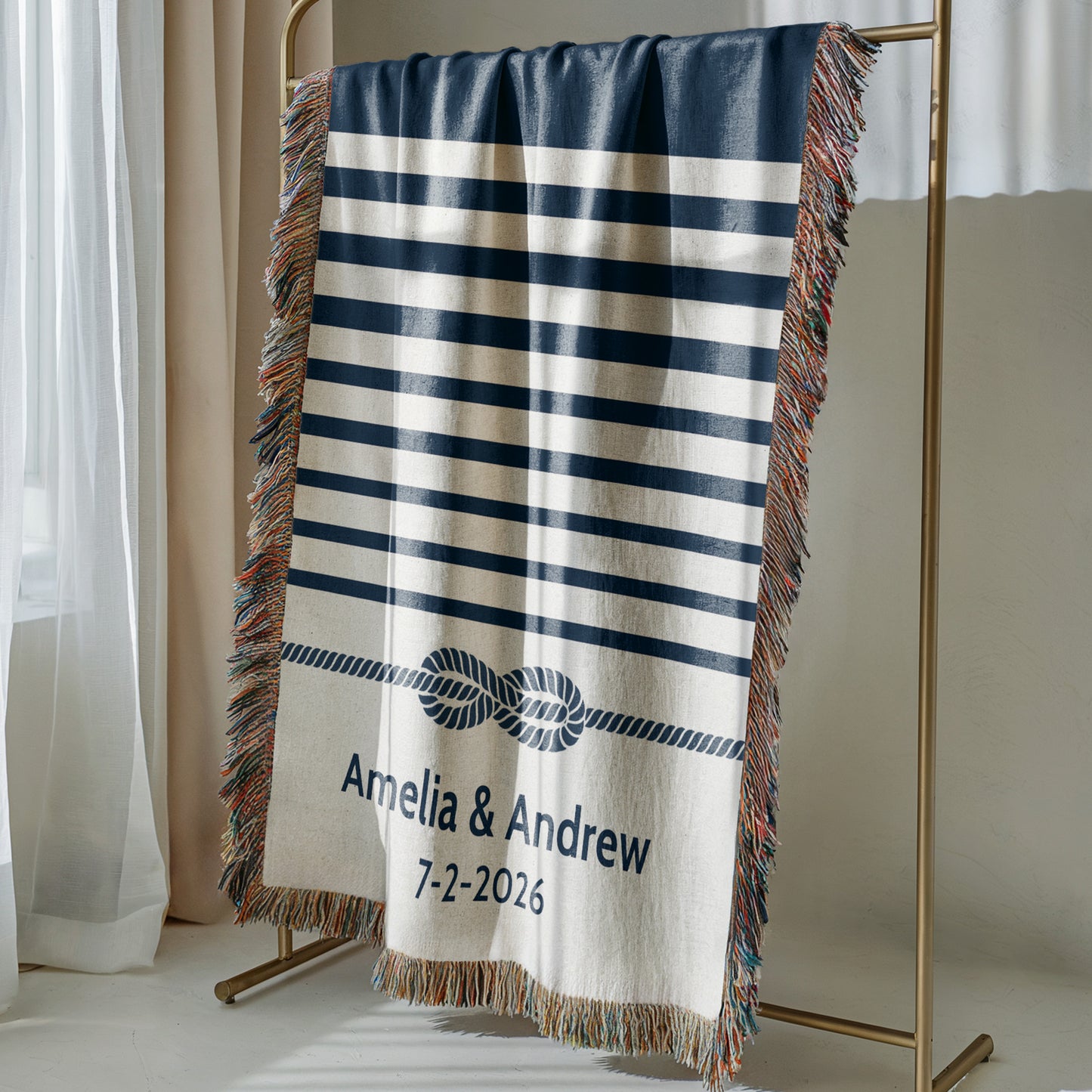Tie The Knot Woven Blanket