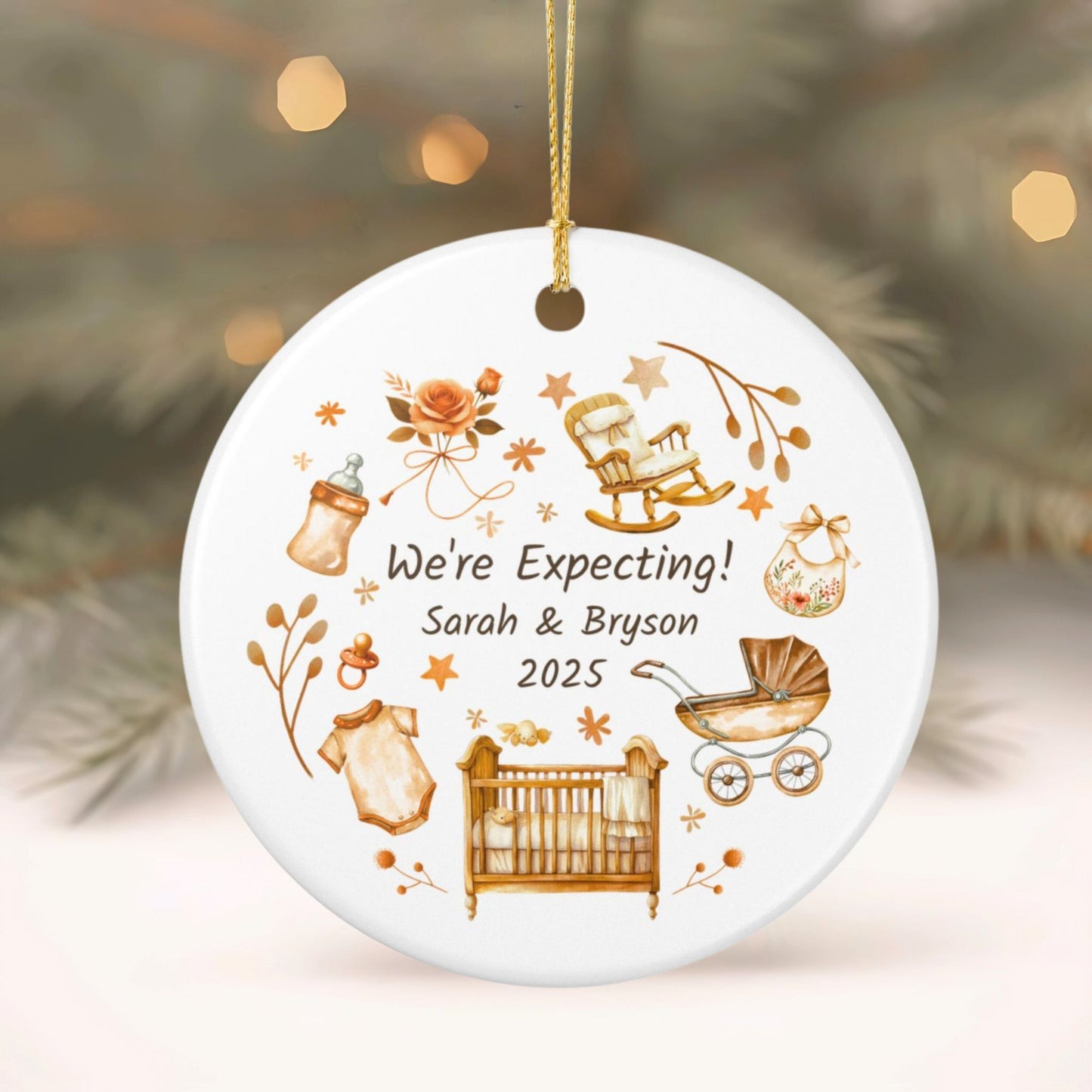 Expecting Parents Ornament Newly Pregnant Gift