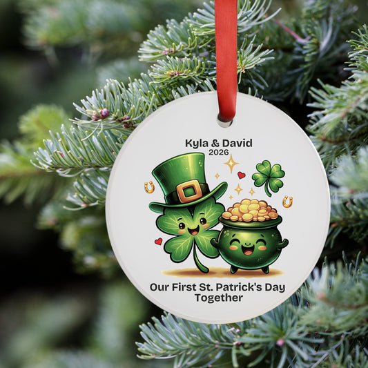 Personalized 1st St. Patricks Day Together Ornament