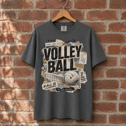 Retro Volleyball Graphic T-Shirt