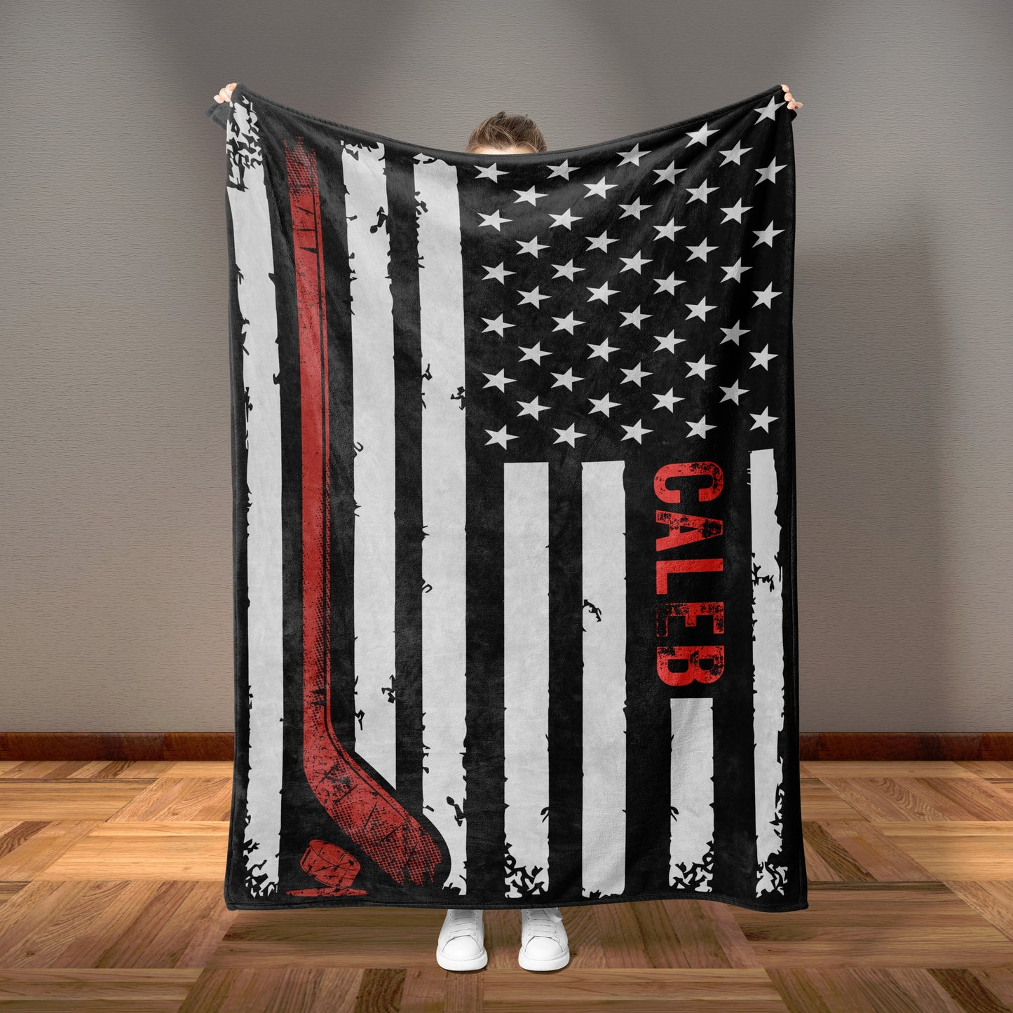 Personalized Hockey Blanket