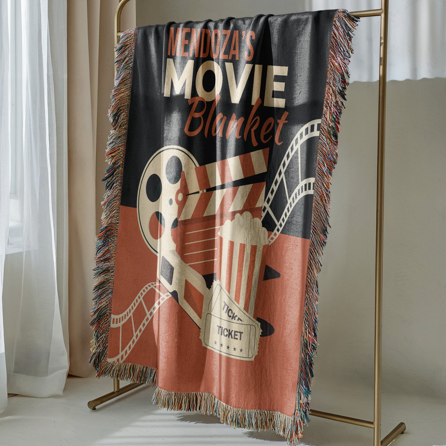 Personalized Woven Movie Blanket