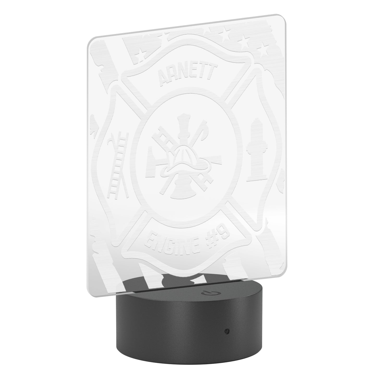 Personalized Firefighter Gift Custom Night Light
