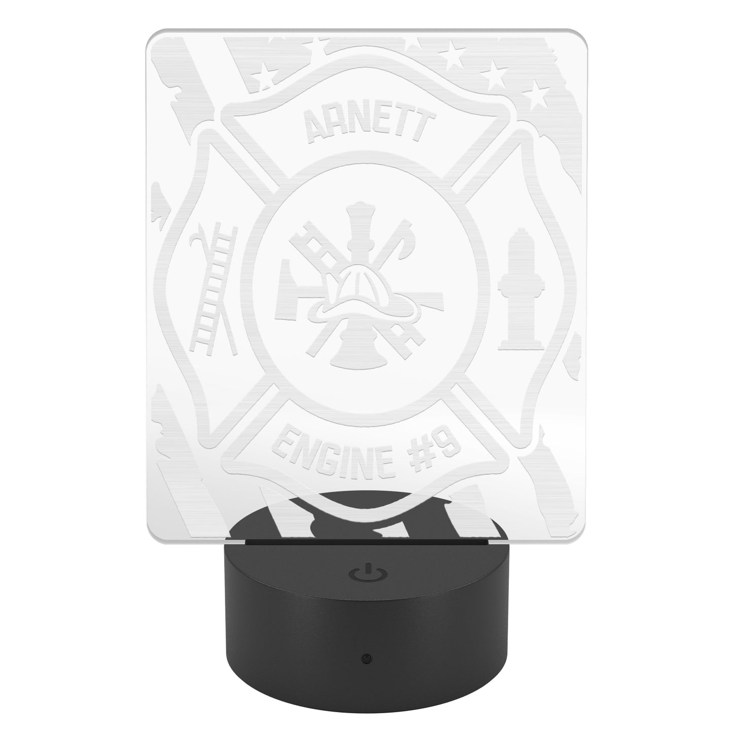 Personalized Firefighter Gift Custom Night Light