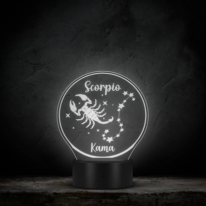 Personalized Scorpio Light Scorpio Gift Ideas