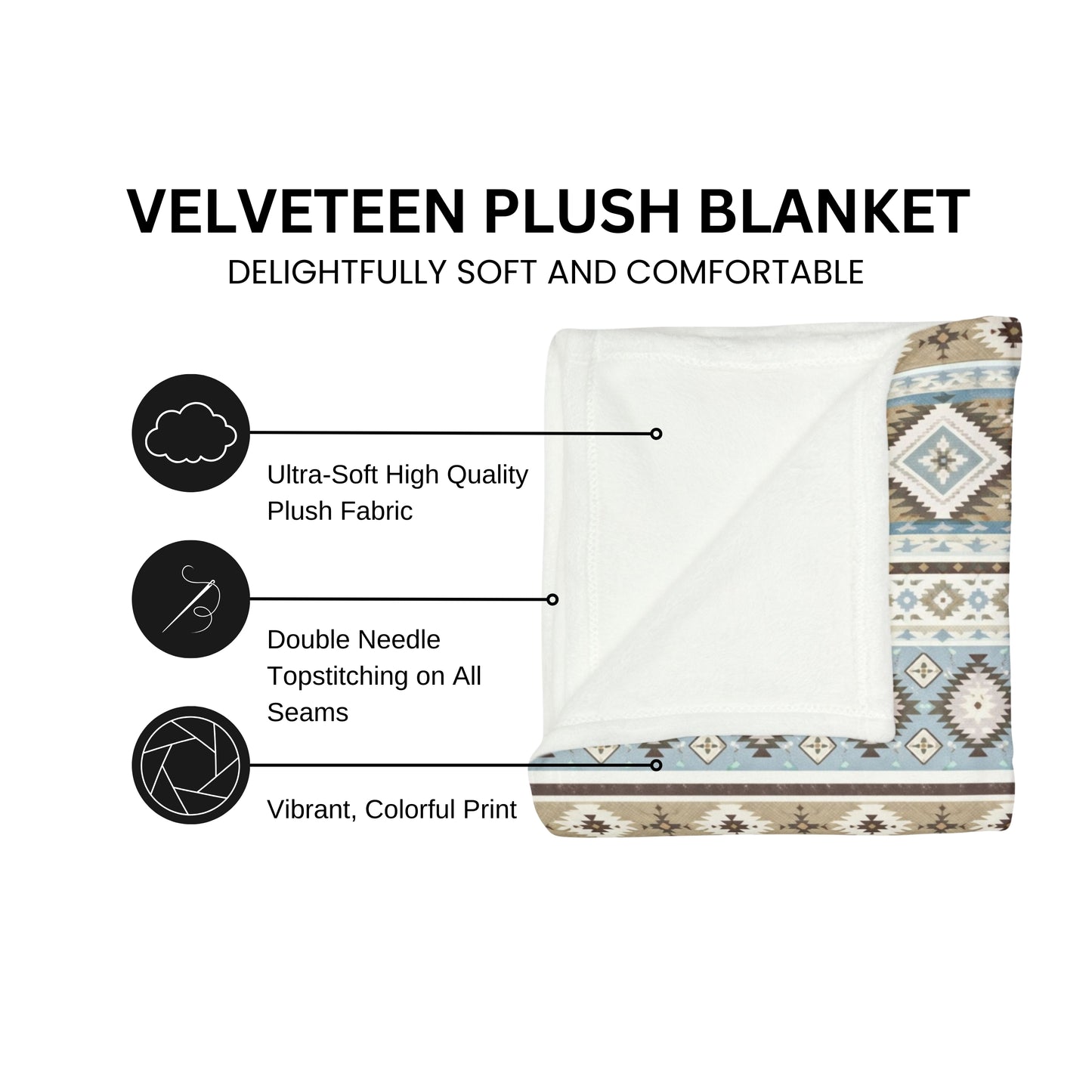 Personalized Aztec Southwestern Blanket