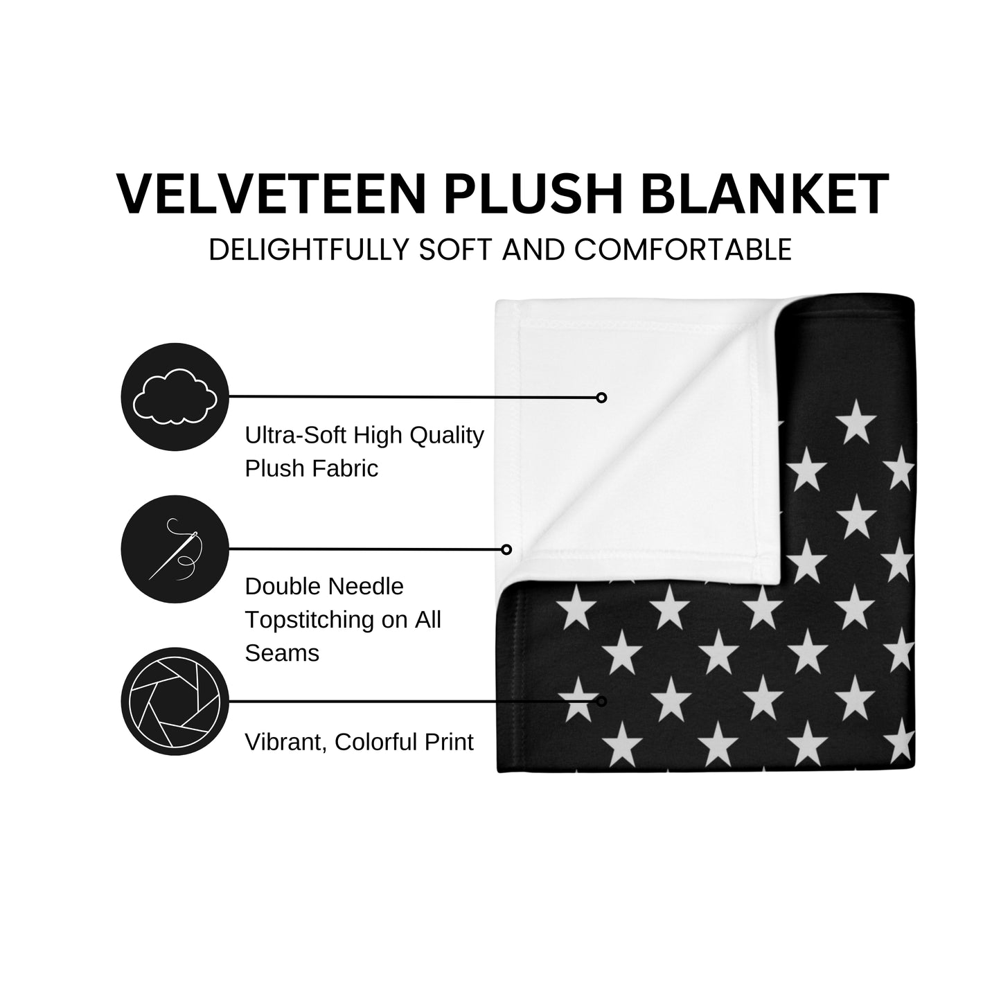 Personalized Lacrosse Flag Blanket