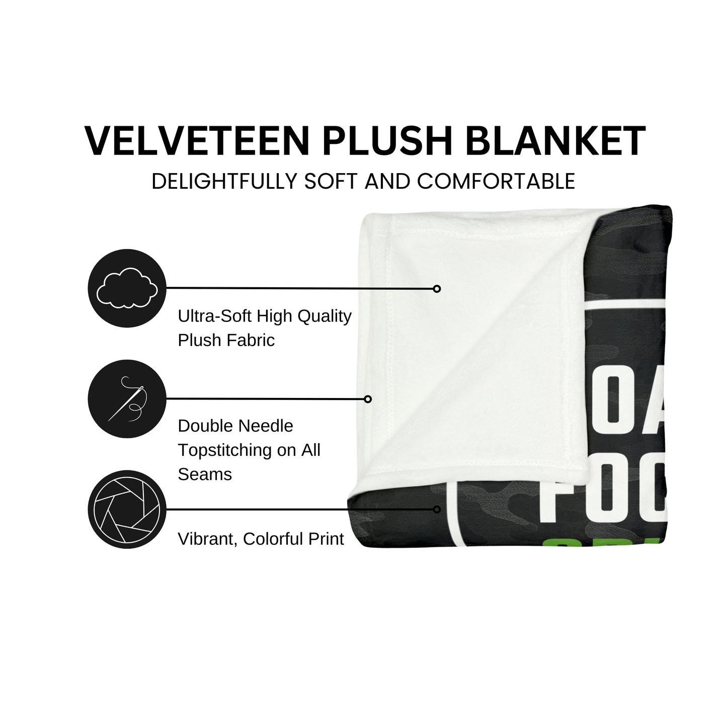 Personalized Camo Soccer Blanket
