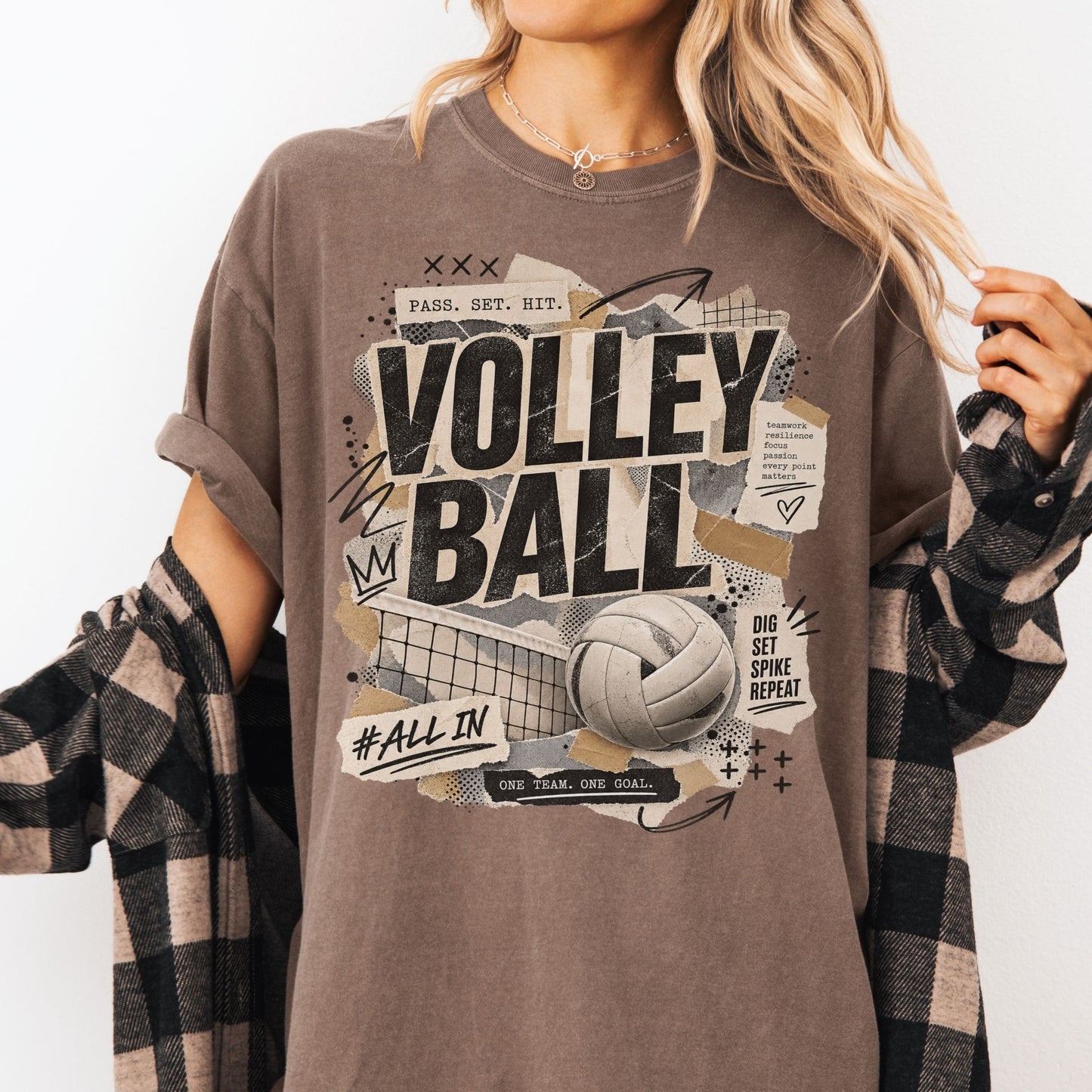 Retro Volleyball Graphic T-Shirt