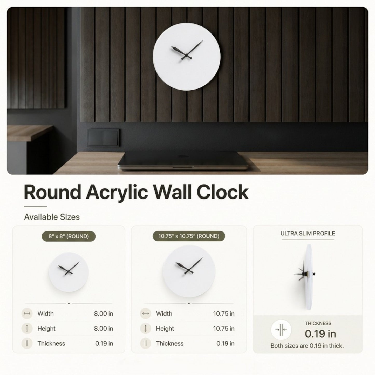 Spooky Halloween Hanging Wall Clock