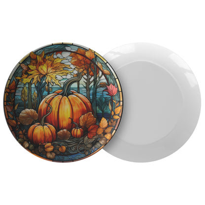 Rustic Fall Pumpkin Thermosaf Polymer Plastic Plates