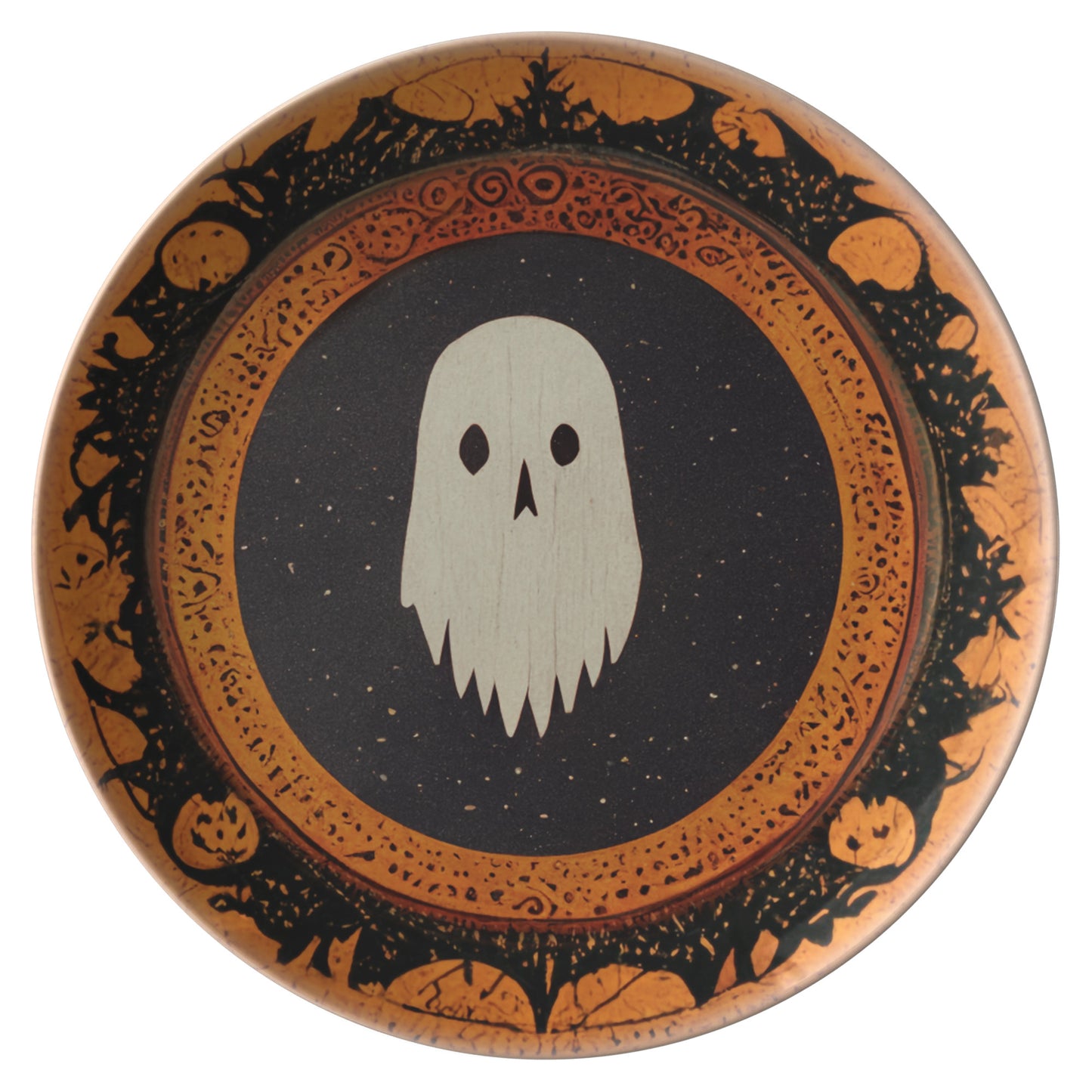 Rustic Halloween Decor Halloween Party Plates Halloween Dining Set Ghost Plate Halloween Indoor Decor Halloween Kitchen Decor Halloween Gift