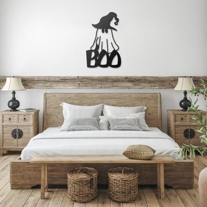 Sheet Ghost Wall Art Metal Halloween Sign